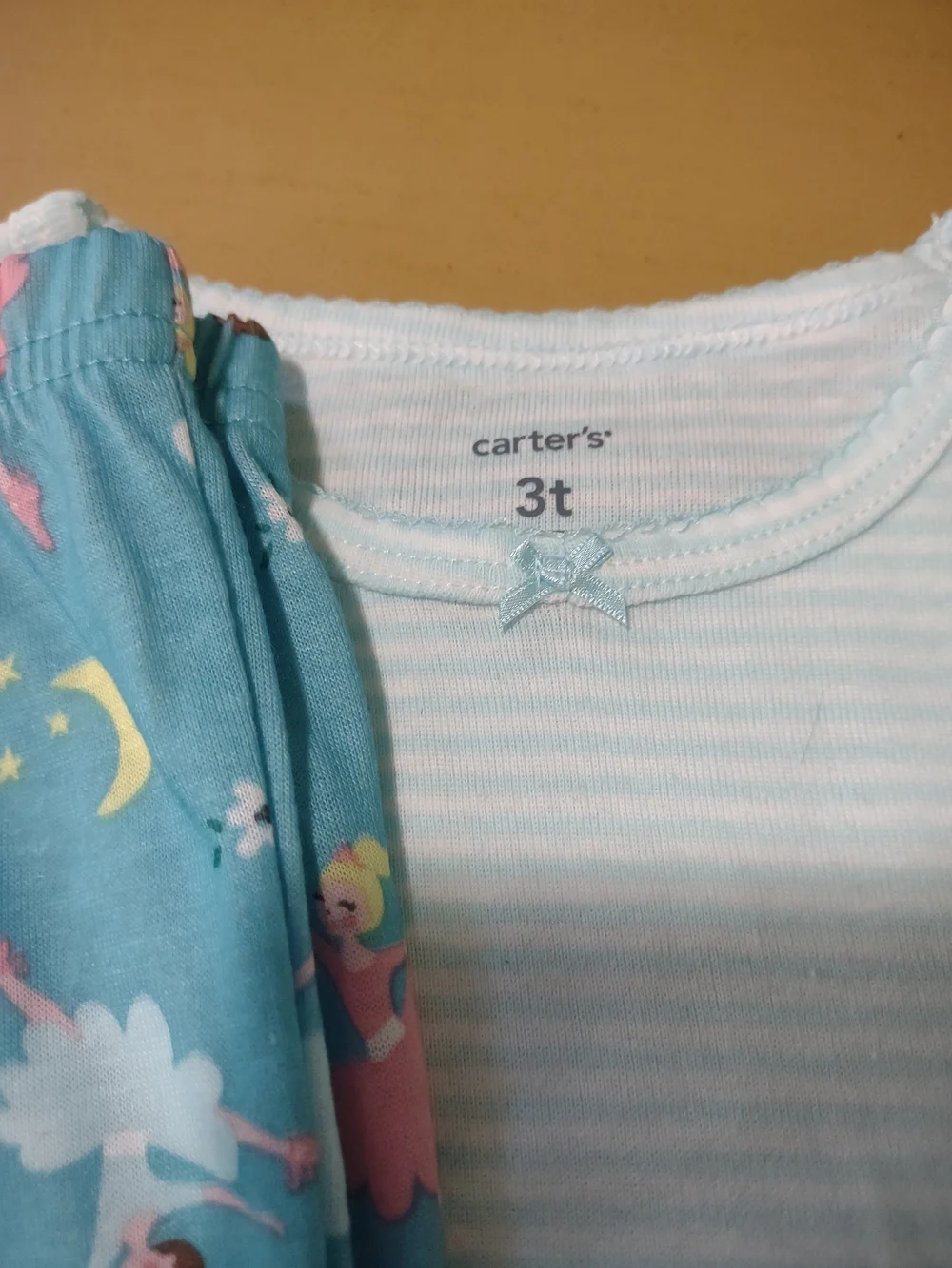 Carter's Girls Ballerina Pajama Set - Teal & Pink 3T NWT. S129sm